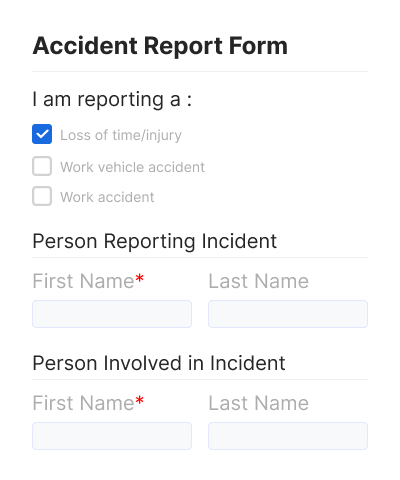 Accident Report Form