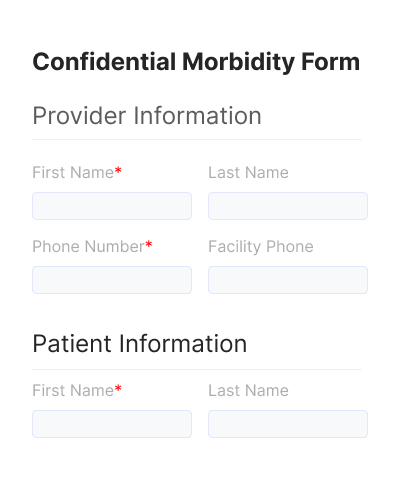 Confidential Morbidity Form